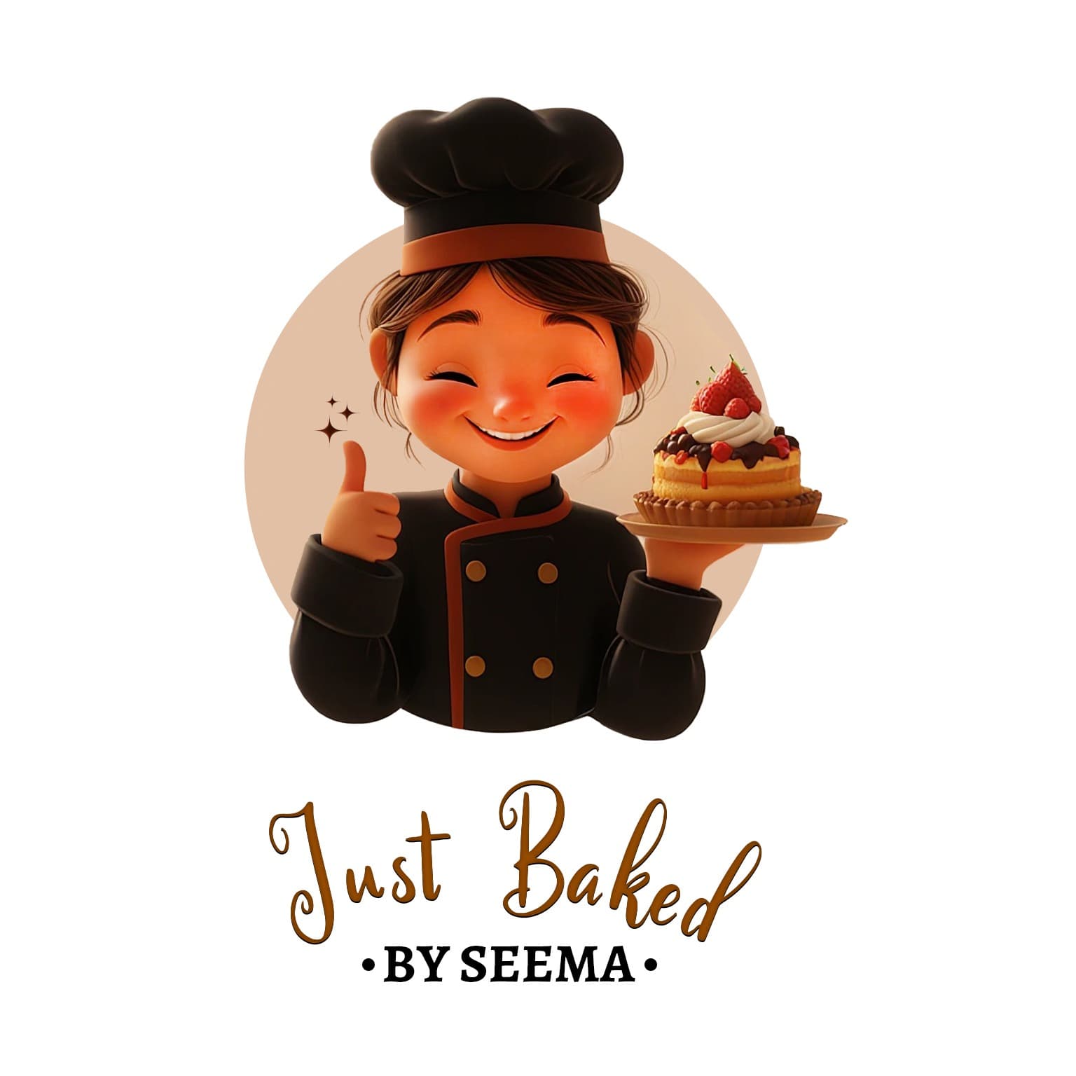 Just Baked By Seema Logo
